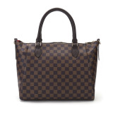 GOWELL Checkered Fashion Casual Shoulder Bag Handle Bag Lady Big Capacity Shopping Purse PU Leather Top Famous Designer Female Tote