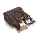 GOWELL Checkered Fashion Casual Shoulder Bag Handle Bag Lady Big Capacity Shopping Purse PU Leather Top Famous Designer Female Tote