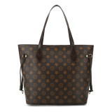 GOWELL Checkered Women Top Famous Designer Leather Handbags Luxury Shoulder Bags Classic Tote For Lady Large Capacity Shopping Travel Handle Totes Bags
