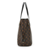 GOWELL Checkered Women Top Famous Designer Leather Handbags Luxury Shoulder Bags Classic Tote For Lady Large Capacity Shopping Travel Handle Totes Bags