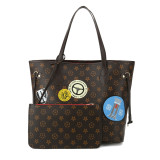 GOWELL Checkered Women Top Famous Designer Leather Handbags Luxury Shoulder Bags Classic Tote For Lady Large Capacity Shopping Travel Handle Totes Bags