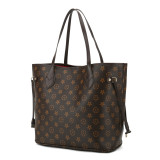 GOWELL Checkered Women Top Famous Designer Leather Handbags Luxury Shoulder Bags Classic Tote For Lady Large Capacity Shopping Travel Handle Totes Bags