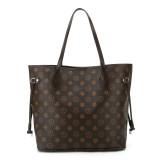 GOWELL Checkered Women Top Famous Designer Leather Handbags Luxury Shoulder Bags Classic Tote For Lady Large Capacity Shopping Travel Handle Totes Bags