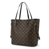 GOWELL Checkered Women Top Famous Designer Leather Handbags Luxury Shoulder Bags Classic Tote For Lady Large Capacity Shopping Travel Handle Totes Bags