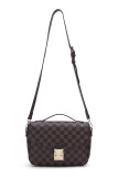 GOWELL Checkered Tote Shoulder Crossbody Bag Hobo Purses and Handbags with inner pouch - Women PU Vegan Leather