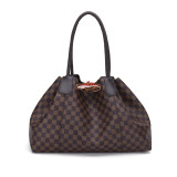 GOWELL Checkered Women PU Totes Designers Luxury Handbags Women Shoulder Bags Female Top-handle Bags Fashion Handbags
