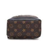 GOWELL Checkered Men's Crossbody Chest Bags Casual Leather Sports Sling Bags Fashion Famous Designer Phones Beslt Bags Purse For Men