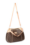 GOWELL Checkered Ladies PU Travel Fashion Simple Tote Bag Shoulder Bag Crossbody Bag