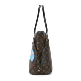 GOWELL Checkered Women Top Famous Designer Leather Handbags Luxury Shoulder Bags Classic Tote For Lady Large Capacity Shopping Travel Handle Totes Bags