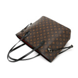 GOWELL Checkered Women Top Famous Designer Leather Handbags Luxury Shoulder Bags Classic Tote For Lady Large Capacity Shopping Travel Handle Totes Bags