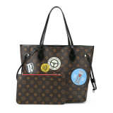 GOWELL Checkered Women Top Famous Designer Leather Handbags Luxury Shoulder Bags Classic Tote For Lady Large Capacity Shopping Travel Handle Totes Bags