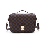 GOWELL Checkered Tote Shoulder Crossbody Bag Hobo Purses and Handbags with inner pouch - Women PU Vegan Leather