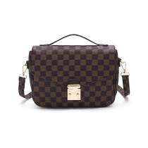 GOWELL Checkered Tote Shoulder Crossbody Bag Hobo Purses and Handbags with inner pouch - Women PU Vegan Leather