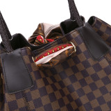 GOWELL Checkered Women PU Totes Designers Luxury Handbags Women Shoulder Bags Female Top-handle Bags Fashion Handbags
