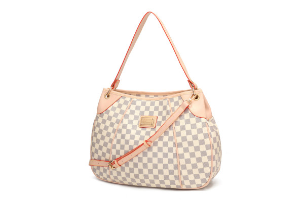 GOWELL Checkered Ladies PU Travel Fashion Simple Tote Bag Shoulder Bag Crossbody Bag
