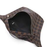 GOWELL Checkered Tote Waist Pocket Shoulder Bag with inner pouch - PU Vegan Leather Weekender Travel Bags