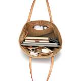 GOWELL Checkered Shoulder Tote Bags for Womens Leather 3pcs Set White