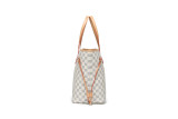 GOWELL Checkered Women Top Famous Designer Leather Handbags Luxury Shoulder Bags Classic Tote For Lady Large Capacity Shopping Travel Handle Totes Bags