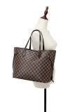 GOWELL Checkered Women Top Famous Designer Leather Handbags Luxury Shoulder Bags Classic Tote For Lady Large Capacity Shopping Travel Handle Totes Bags