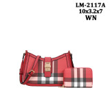 Large Capacity Armpit Bag Simplicity Unique Design Pattern Underarm Bag PU Material Handbags Shoulder Bag With Wallet For Women-2 Pcs