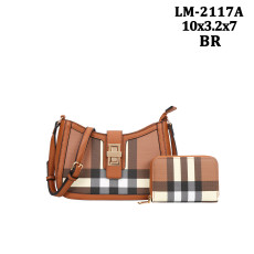 Large Capacity Armpit Bag Simplicity Unique Design Pattern Underarm Bag PU Material Handbags Shoulder Bag With Wallet For Women-2 Pcs