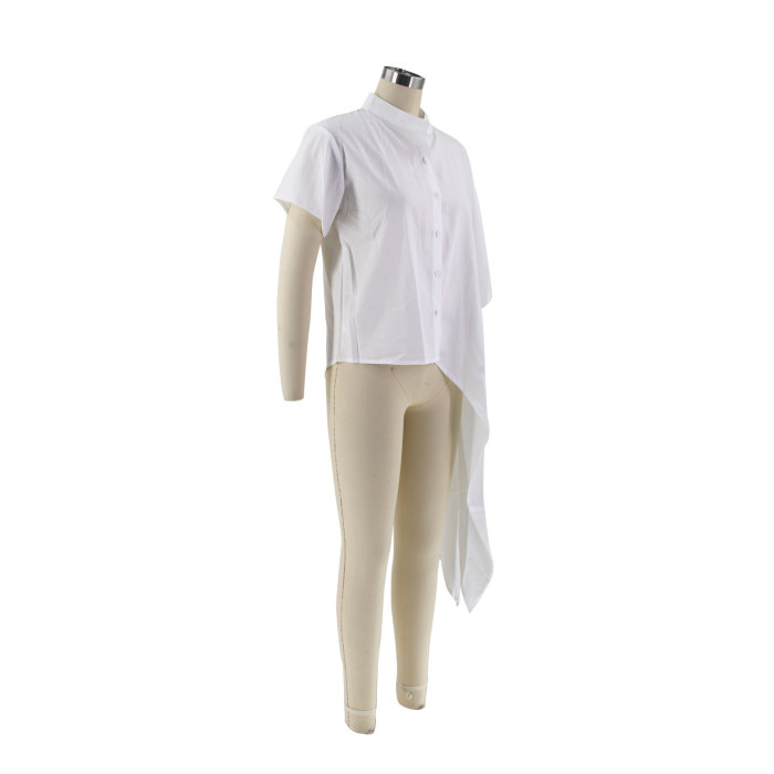 Women's Irregular Shirts Fashion Loose Blouse