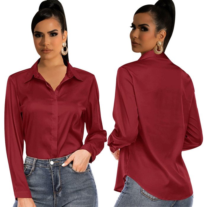 Casual Fashion Solid Women's Shirt Dress