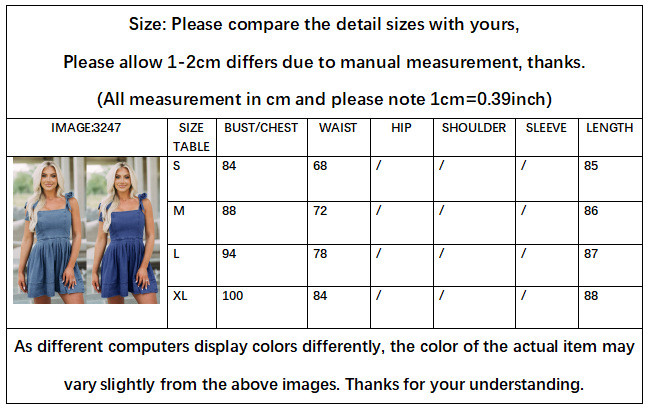 Spring Summer Chic Career Fashion Strap Denim Women's Dress
