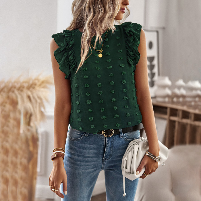 Women Ruffle Tank Top