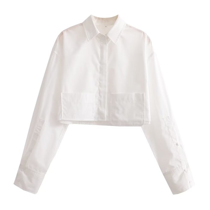 Spring Ladies Street Fashion Casual Striped Shirt