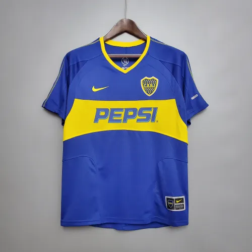 03-04 Boca Juniors Home Retro Jersey/03-04 博卡主场