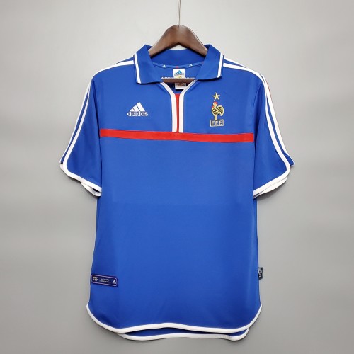 2000 France Home Retro Jersey/2000法国主场