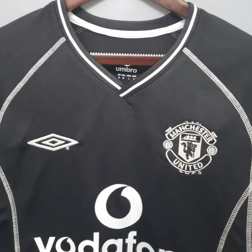 00-02 Manchester United Black Retro Jersey/00-02曼联黑色