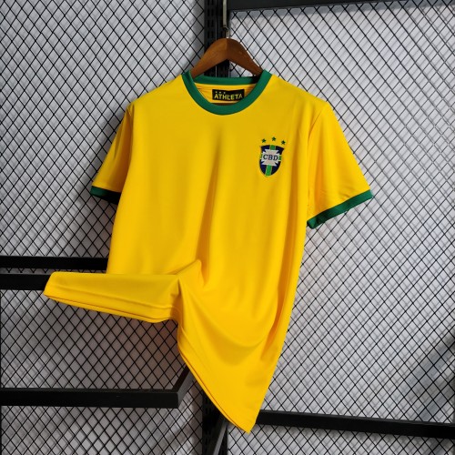 1970-1972 Brazil Home Retro Jersey/70-72 巴西主场