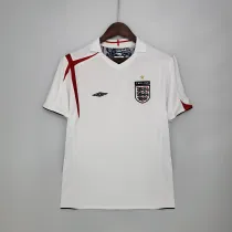 2006 England Home White Retro Jersey/2006 英格兰主场