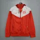 Windbreaker Brazil International Red and White S-XXL