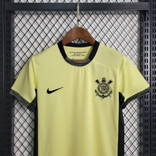 23-24 Corinthians Third Kids Kit/23-24科林蒂安第二客场童装
