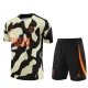 23-24 PSG Short Sleeve Training Suit/ 23-24 短袖训练服乔丹巴黎黑黄【迷彩款】