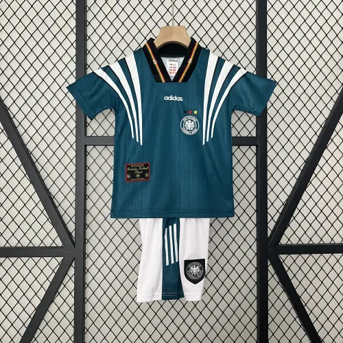 Retro 1996 Germany Away Kids Kit/ 1996德国客场童装