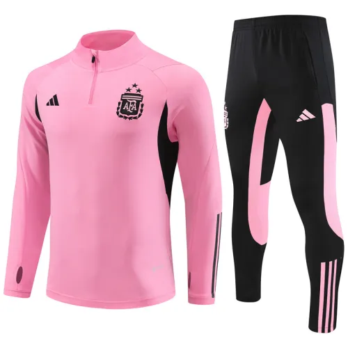 23-24 Argentina Pink Training Suit/23-24阿根廷粉色半拉训练服