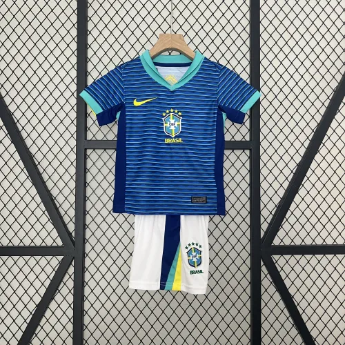 2024 Brazil Away Kids Kit/2024巴西客场童装