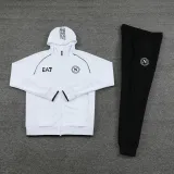 23-24 Napoli Hooded Jacket Tracksuit/23那不勒斯01白色连帽夹克套装