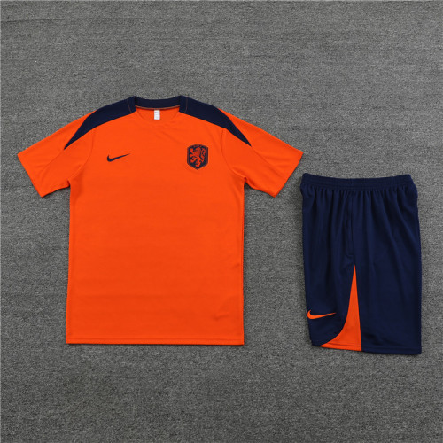 24-25 Netherlands Short Sleeve Training Suit/24-25短袖训练服荷兰橙色