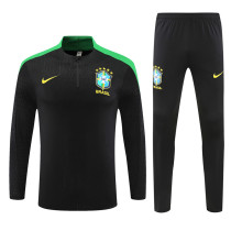 2024 Brazil Black Player Version Training Suit/2024巴西黑色球员版训练服