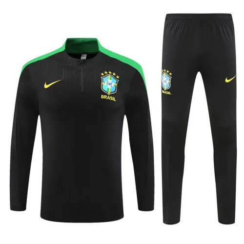 2024 Brazil Black Player Version Training Suit/2024巴西黑色球员版训练服