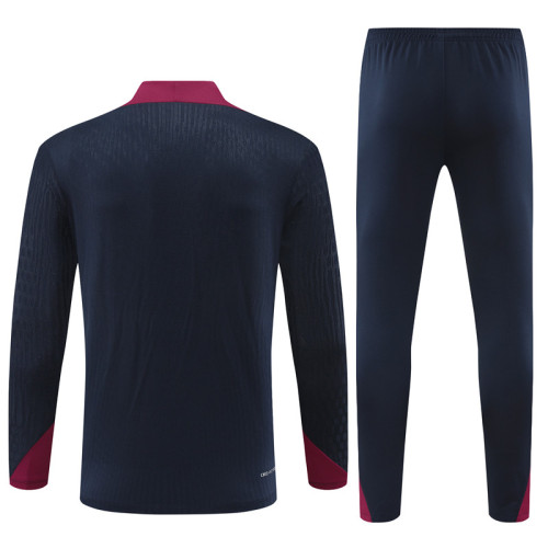 2024 England Blue Player Version Training Suit/2024英格兰半拉训练服，球员版