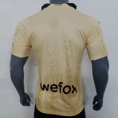 23-24 AC Milan Special Gold Edition Fans Jersey/23-24 AC米兰特别金色球迷版