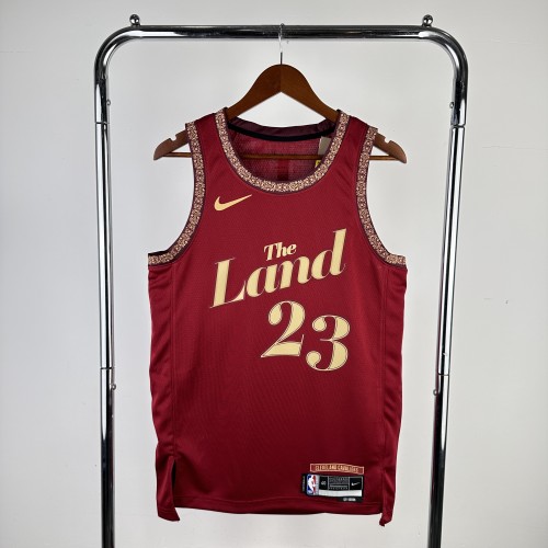 2024 Cleveland Cavaliers City Edition JAMES #23 Swingman NBA Jersey/24赛季骑士队城市版23号詹姆斯