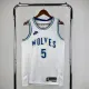 23-24 Minnesota Timberwolves Classic Edition EDWARDS #5 Swingman NBA Jersey/24赛季森林狼复古5号