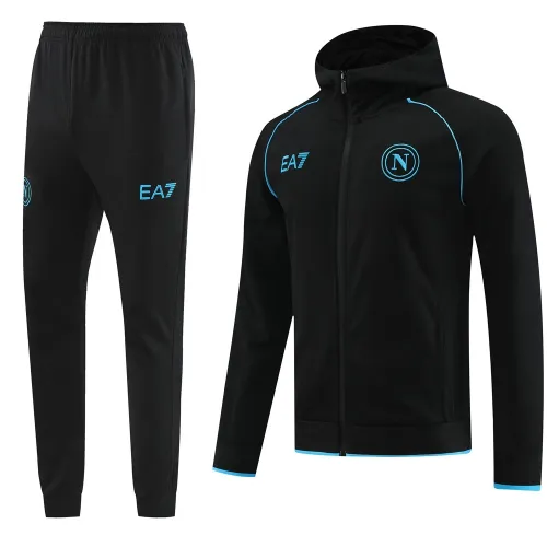 23-24 Napoli Hooded Jacket Tracksuit/23那不勒斯01黑色连帽夹克套装